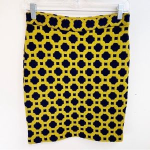 Charlie and Robin Anthropologie Geometric Pencil Skirt